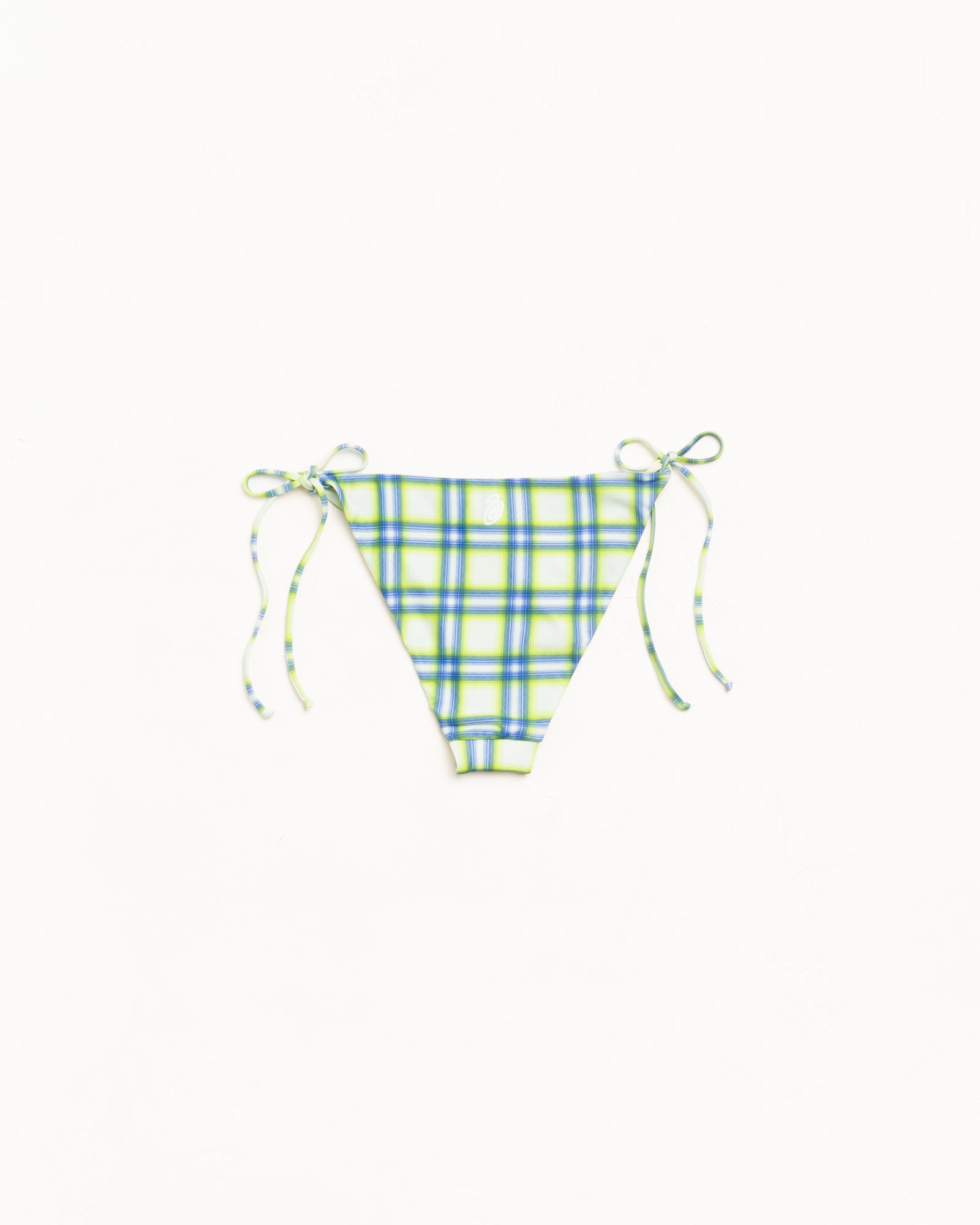 Bikini Bottom Womens In Green Plaid