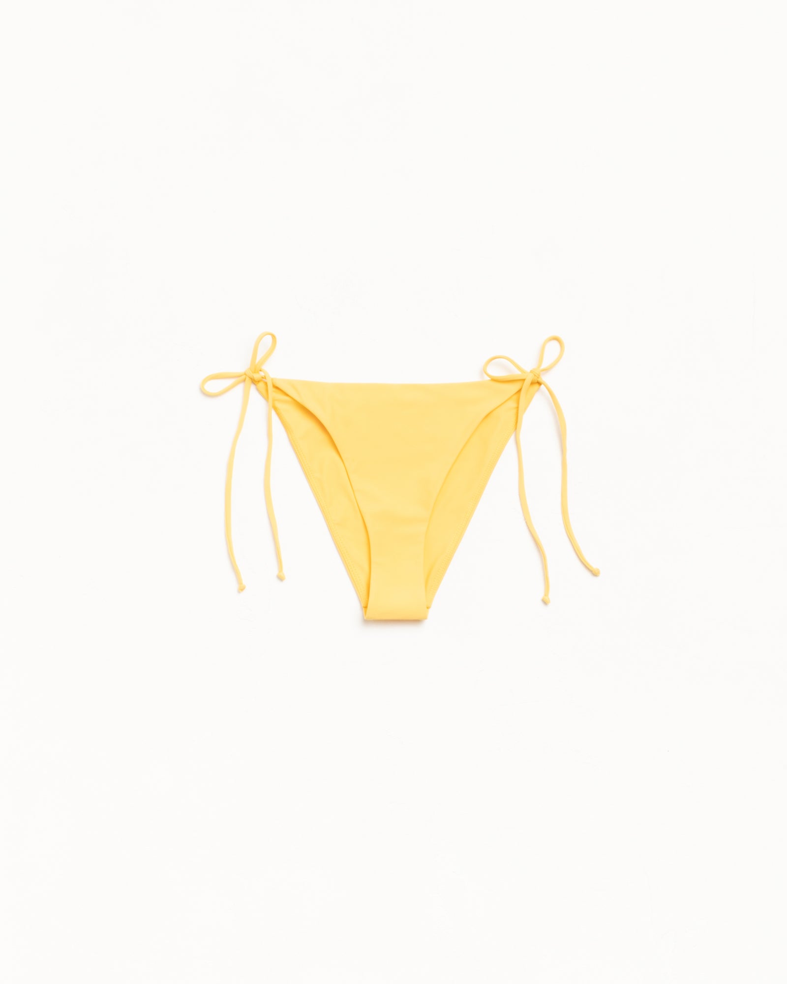 Side Tie Bikini Bottom Womens Regular in the color Orange