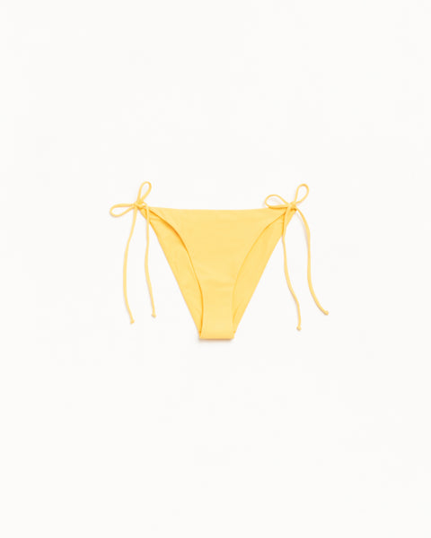 Side Tie Bikini Bottom Womens Regular in the color Orange
