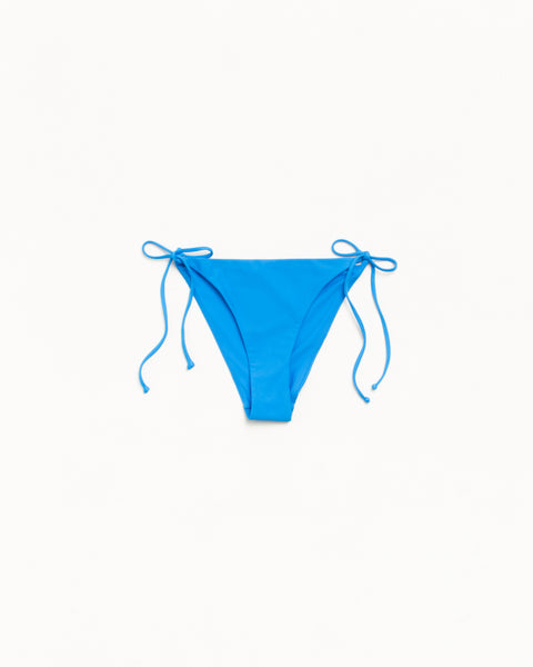 Side Tie Bikini Bottom Womens in the color Turquoise