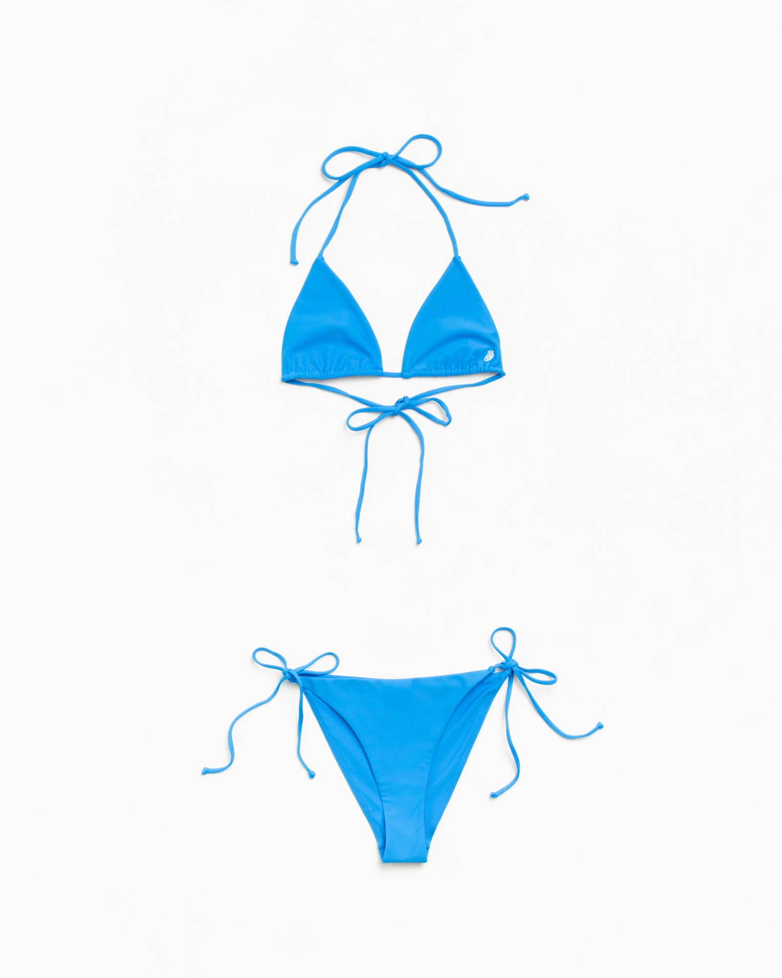 Side Tie Bikini Bottom Womens in the color Turquoise
