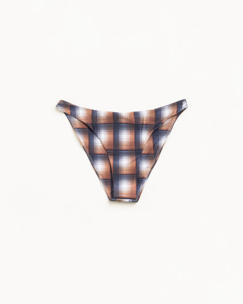 Bikini Bottom 2 Womens In Brown Plaid