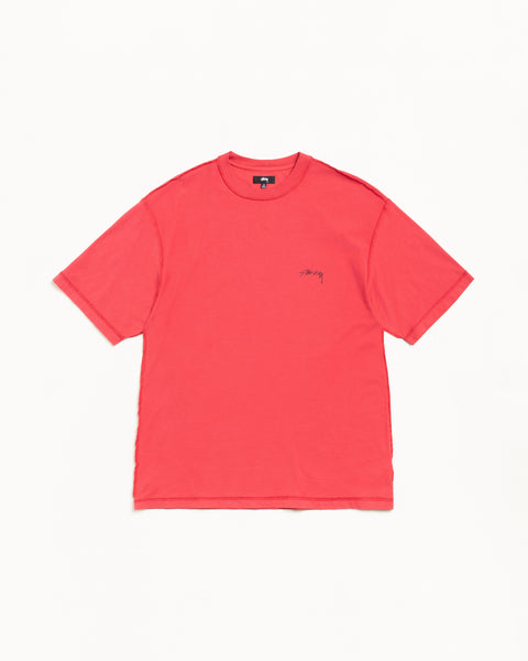 Lazy Ss Tee Mens Short Sleeve In Washed Red
