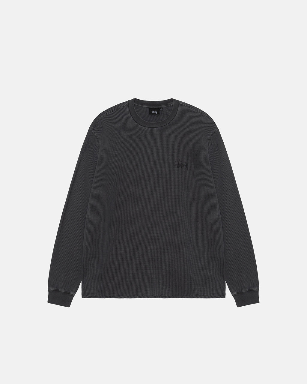 Basic Stock Ls Thermal in washed black – Stüssy – Stüssy Europe