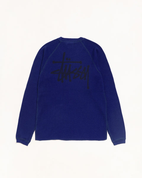 Raglan Thermal Basic Stock Unisex Long Sleeve In Ink