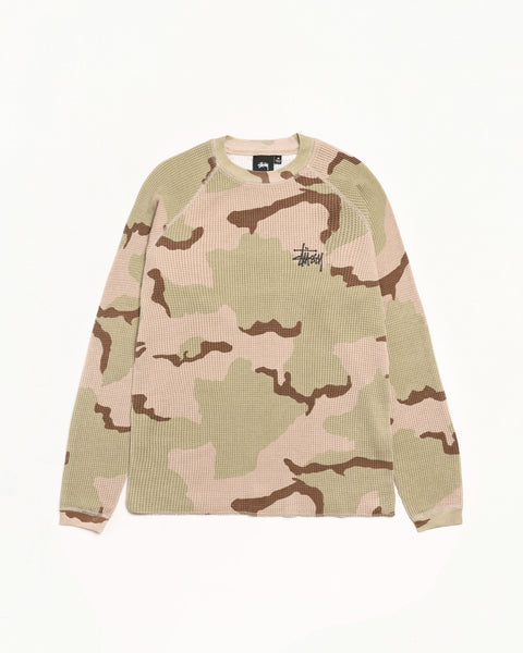 Basic Stüssy Thermal – Sand Camo | Tops | Stüssy Europe