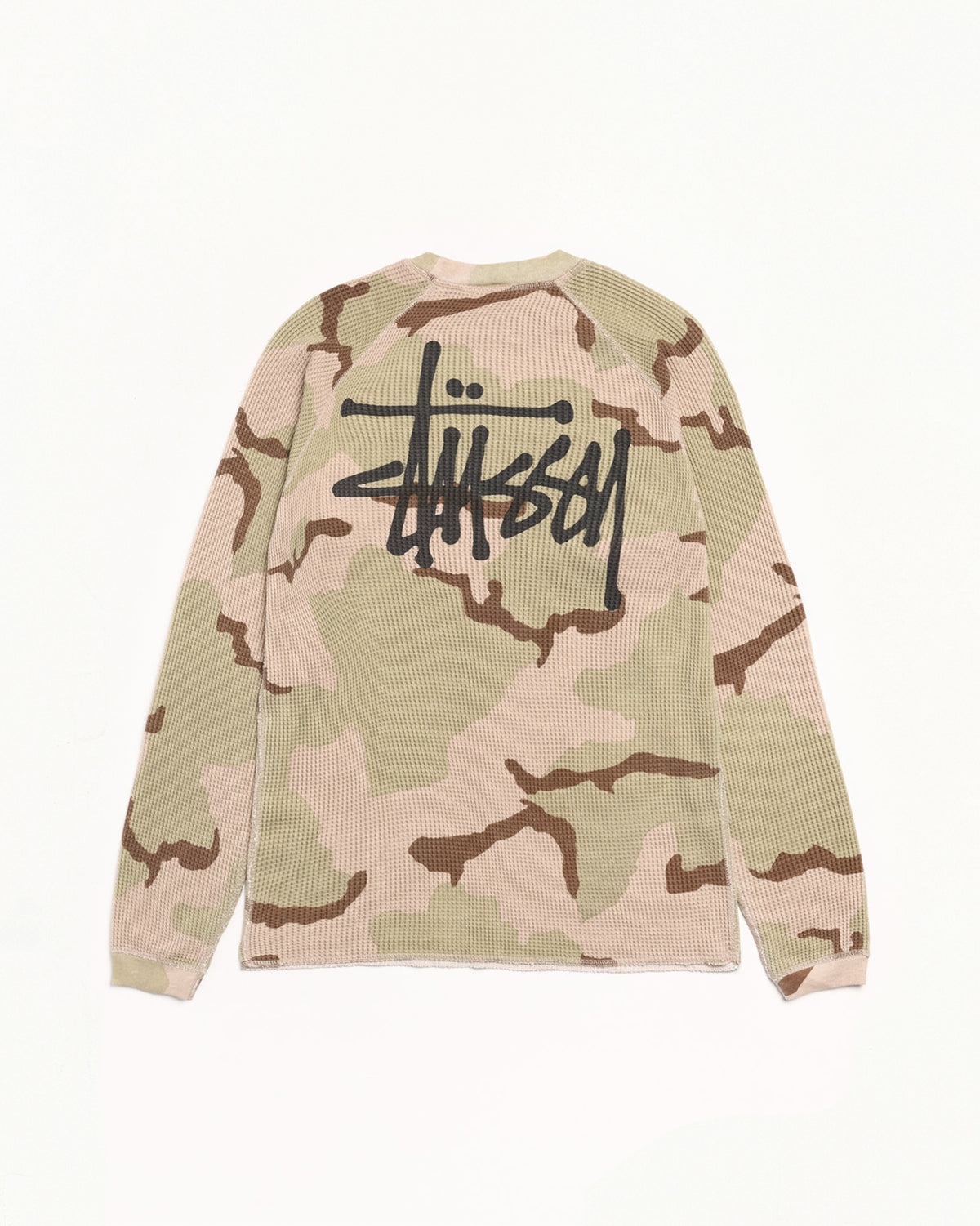 Basic Stüssy Thermal – Sand Camo | Tops | Stüssy Europe