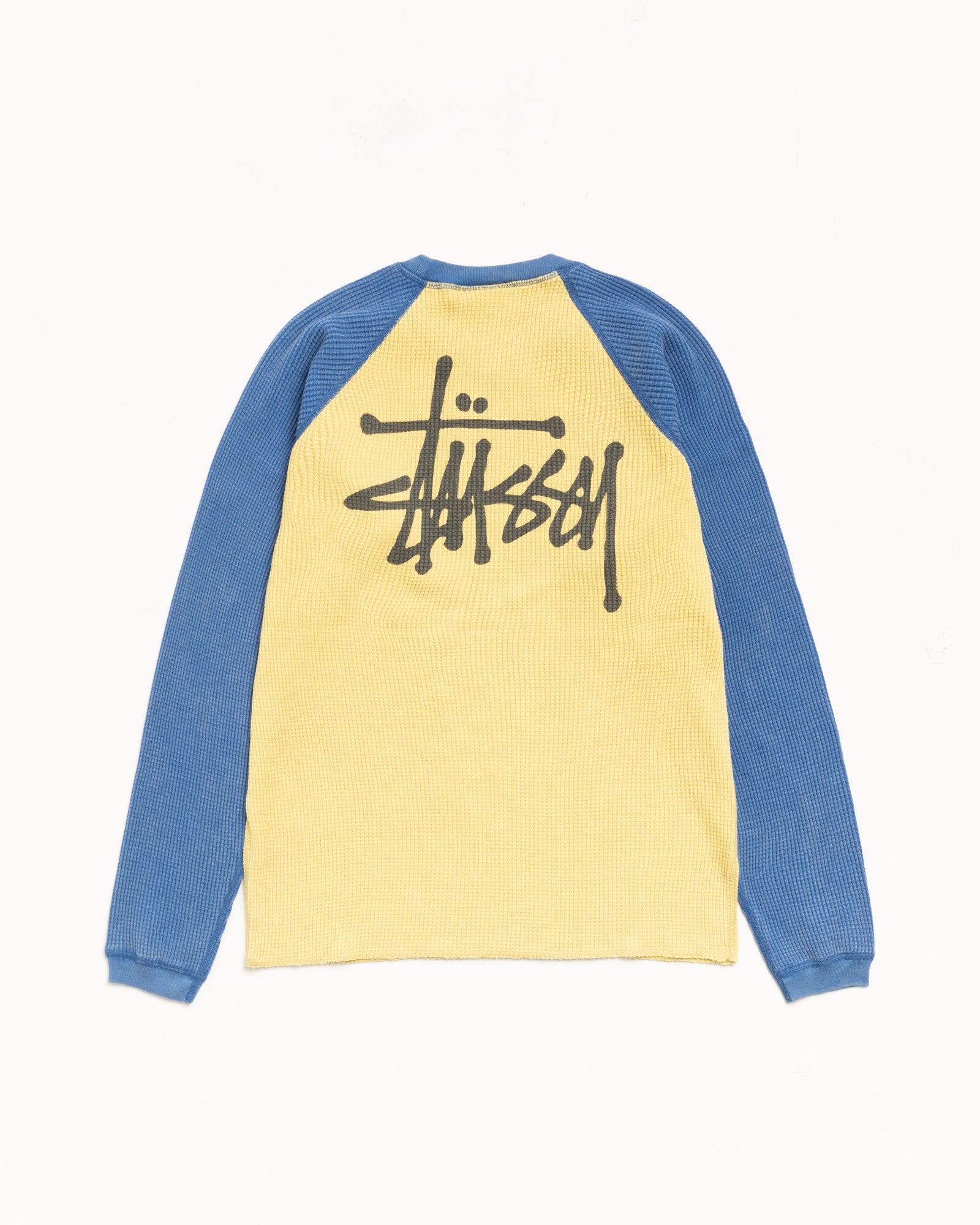 Basic Stüssy Thermal 2 Tone – Yellow | Tops | Stüssy Europe