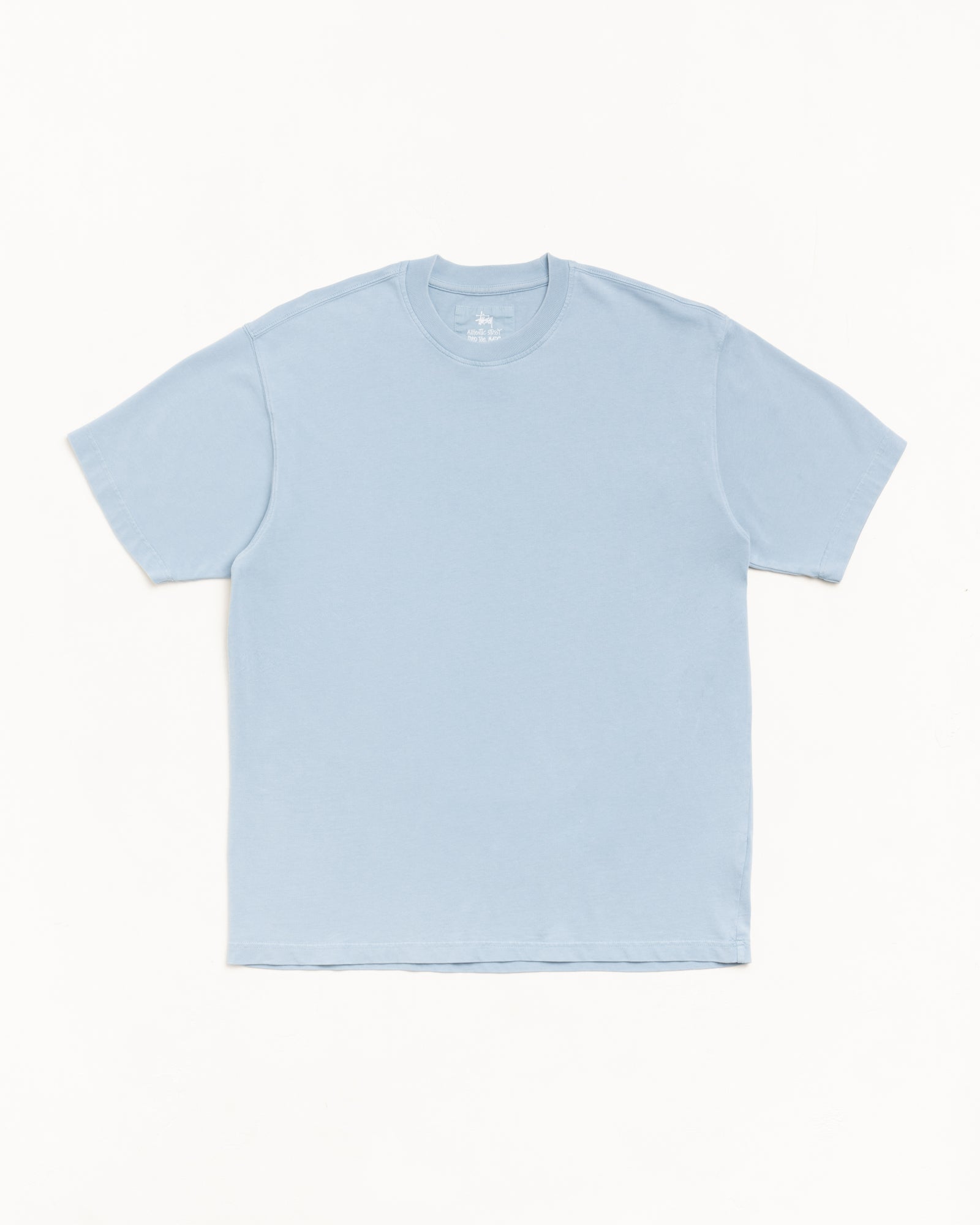 Dyed Ss Tee Mens Short Sleeve In Dust Blue