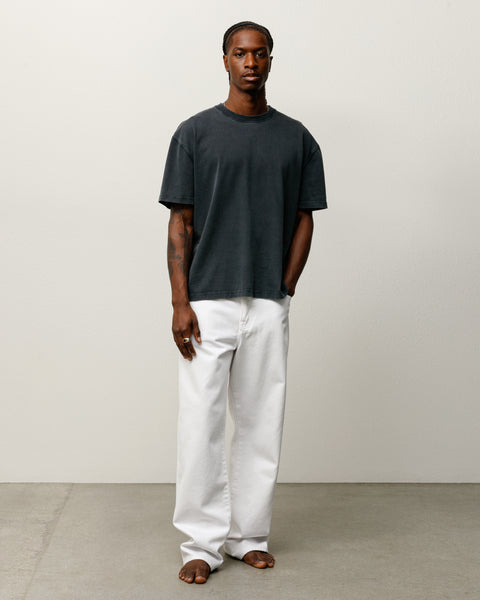 Dyed Ss Tee Mens Short Sleeve In Faded Black