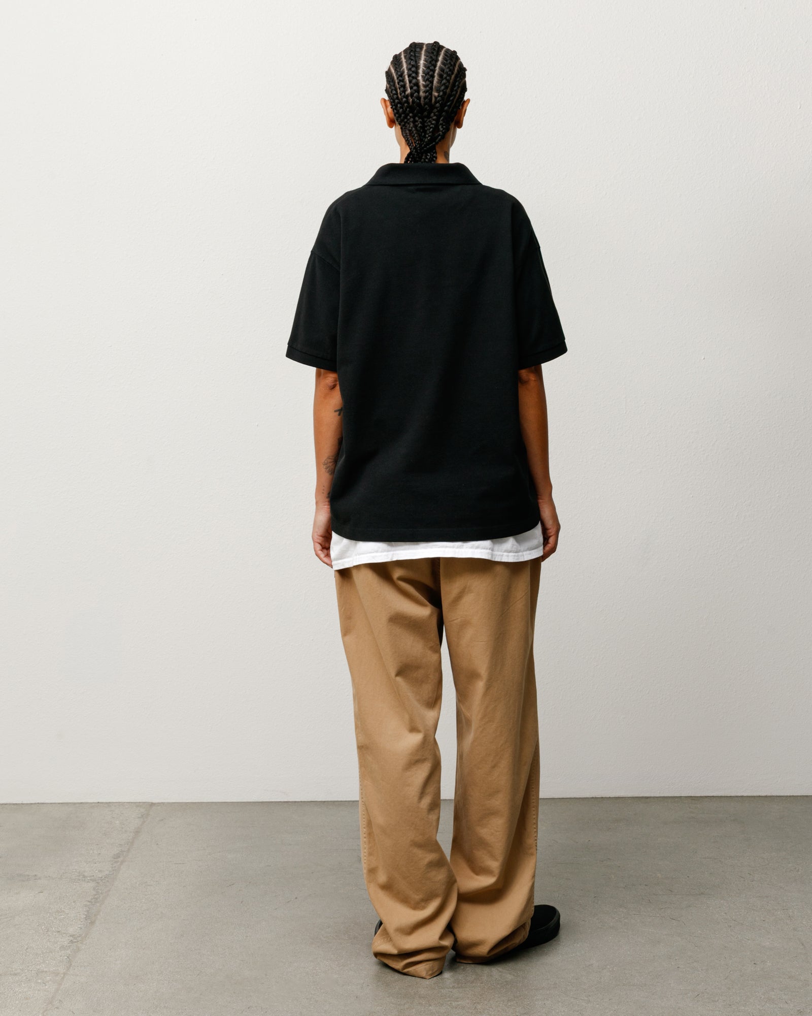 Classic Pique Polo – Negro | Tops & Knits | Stüssy Europa