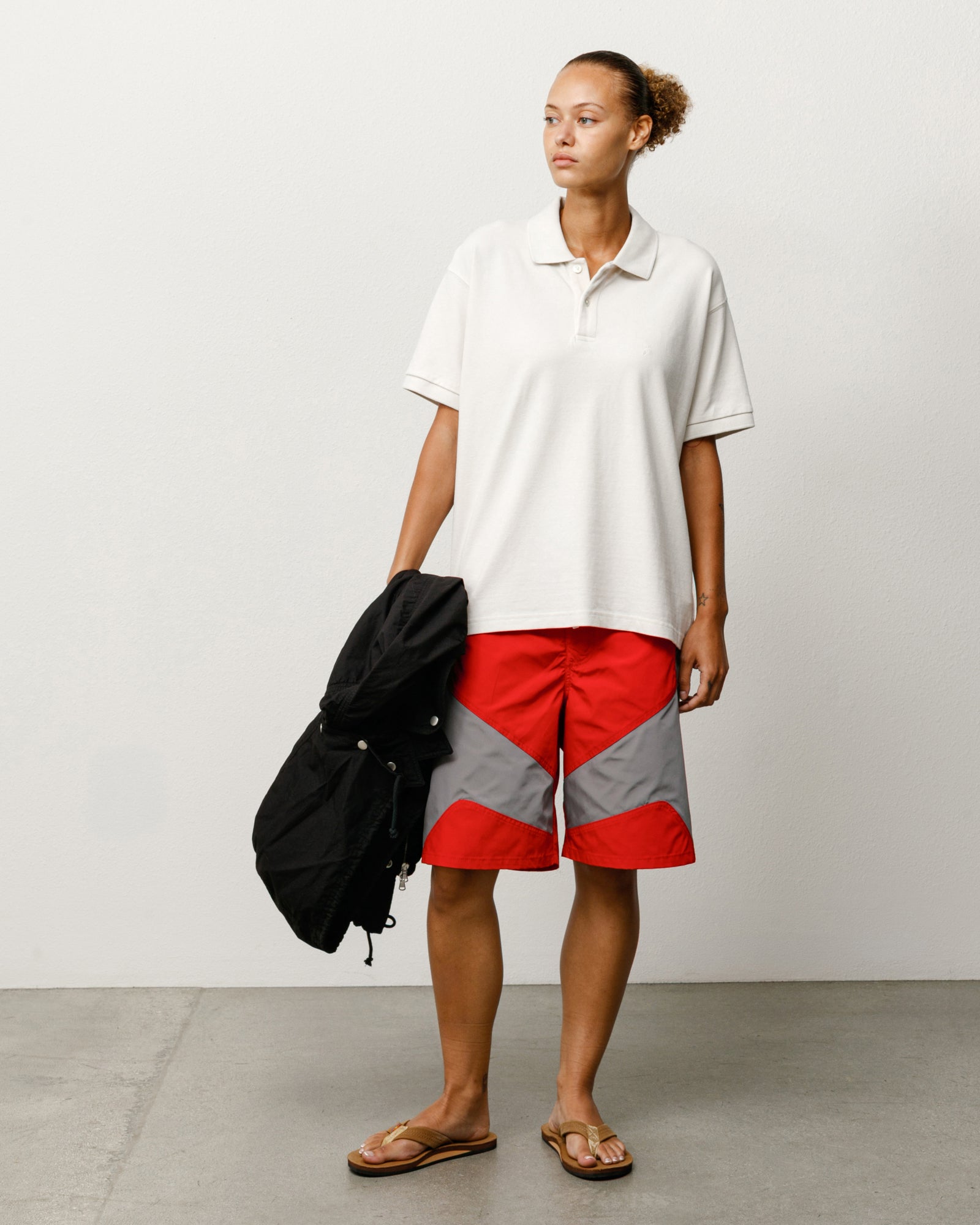 Classic Pique Polo Unisex Short Sleeve In Off White