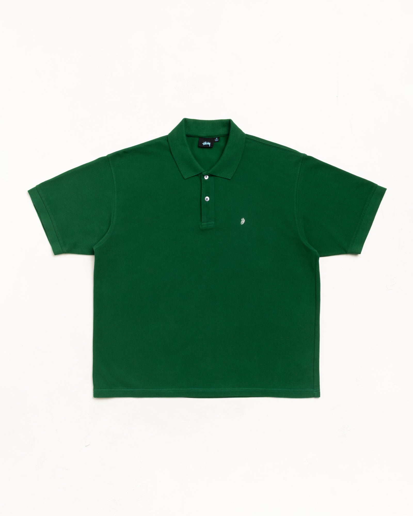Classic Pique Polo - Pine | Tops & Knits | Stüssy Europe