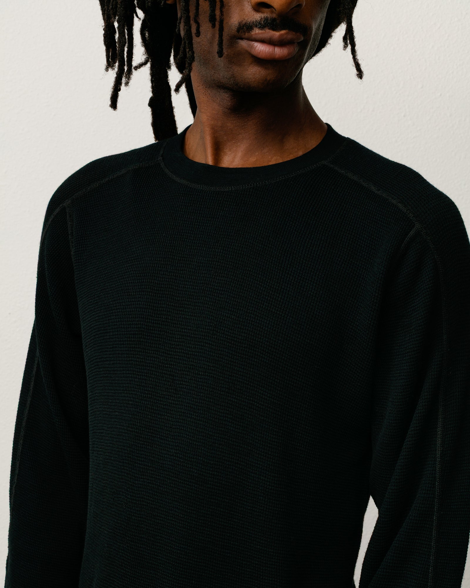 Wool LS Thermal – Black | Tops & Knits | Stüssy Europe
