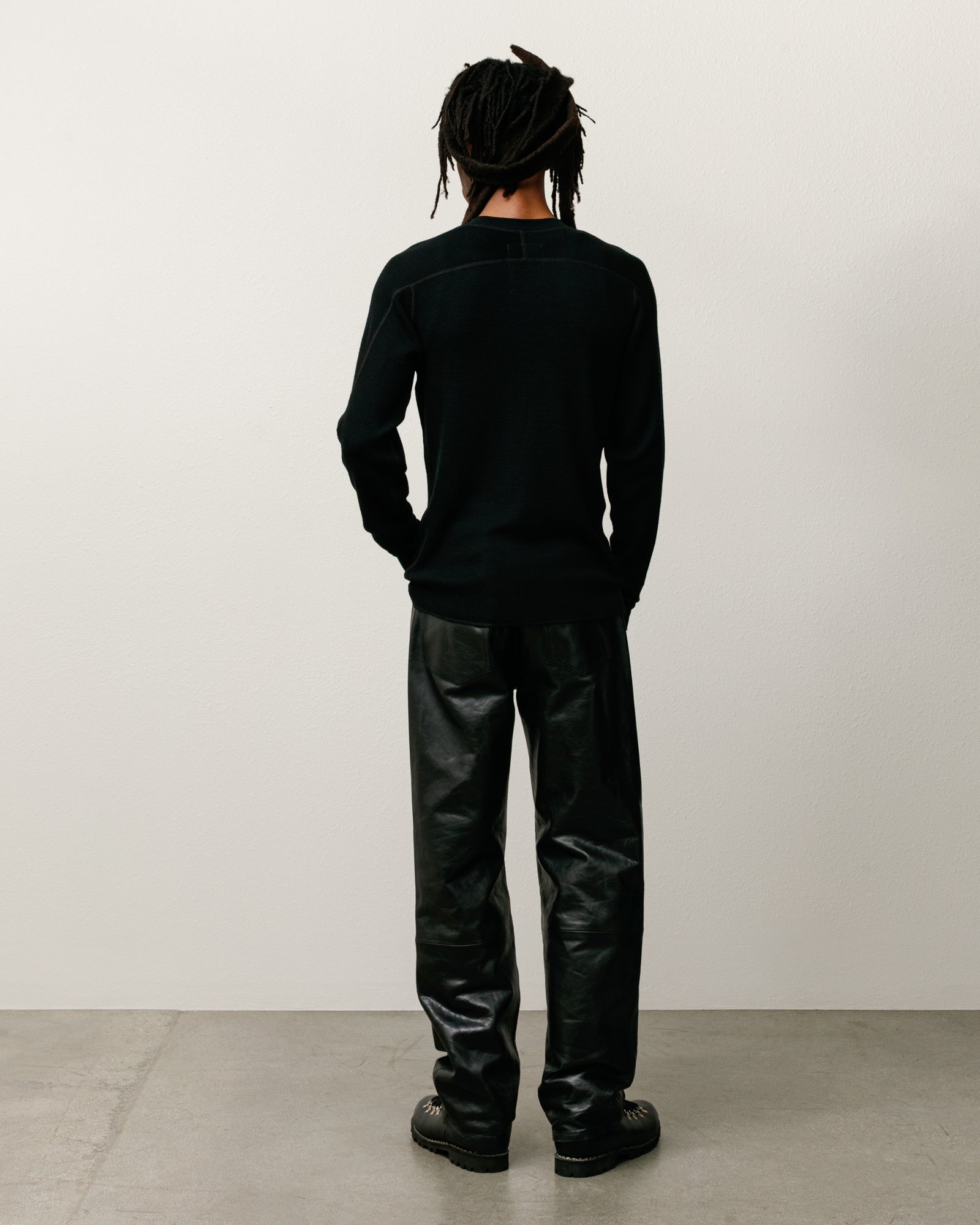 Wool Ls Thermal Mens Long Sleeve In Black