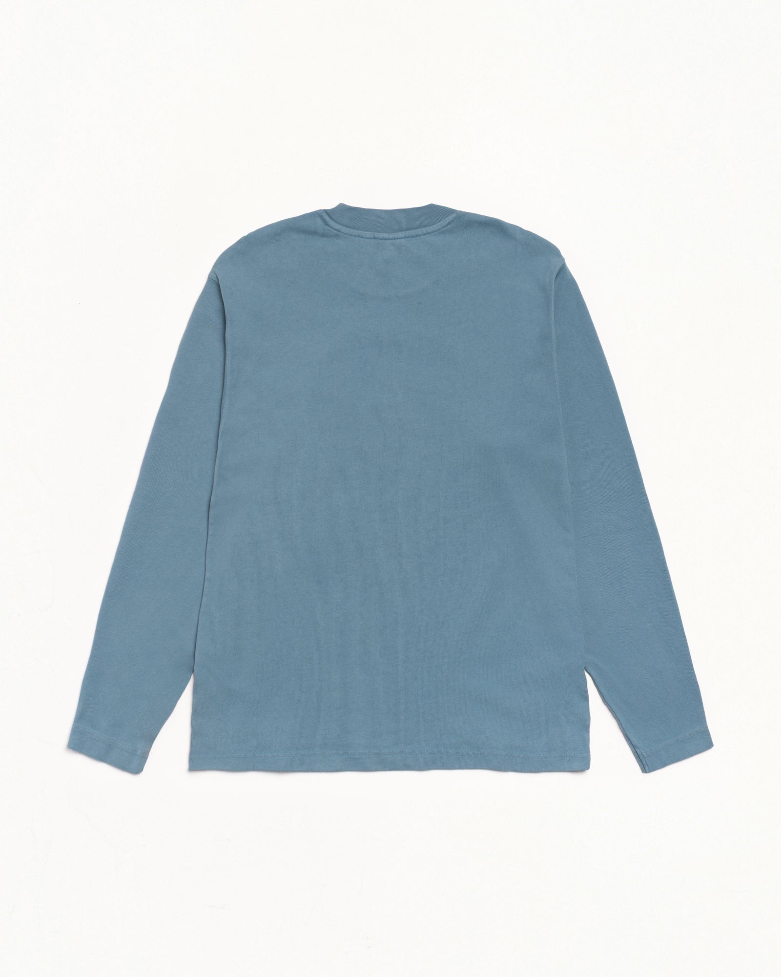 Dyed LS Mock Neck Tee – Blue | Tees | Stüssy Europe