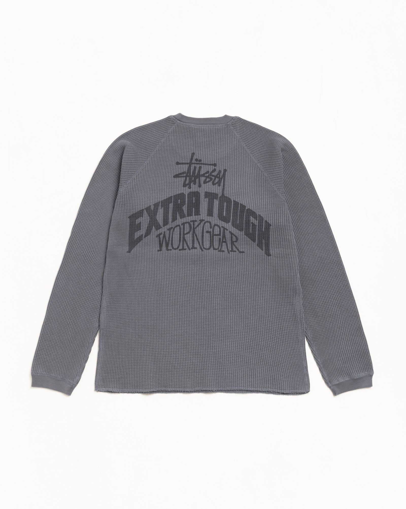 Extra Tough Raglan Thermal – Charcoal | Tops & Knits | Stüssy Europe