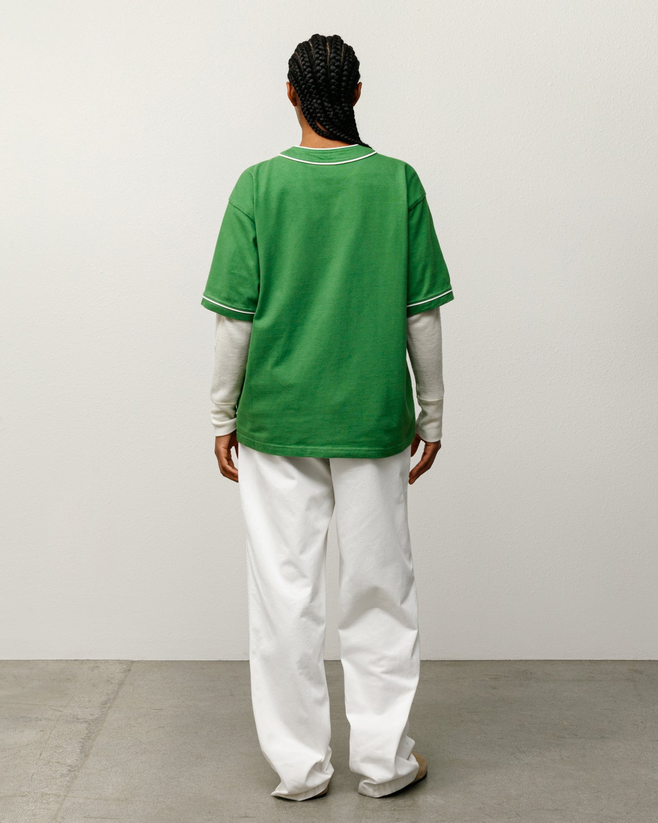Arch Baseball Jersey – Green | Tops & Shirts | Stüssy Europe