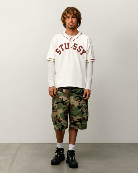 Arch Baseball Jersey Mens Short Sleeve In Natural