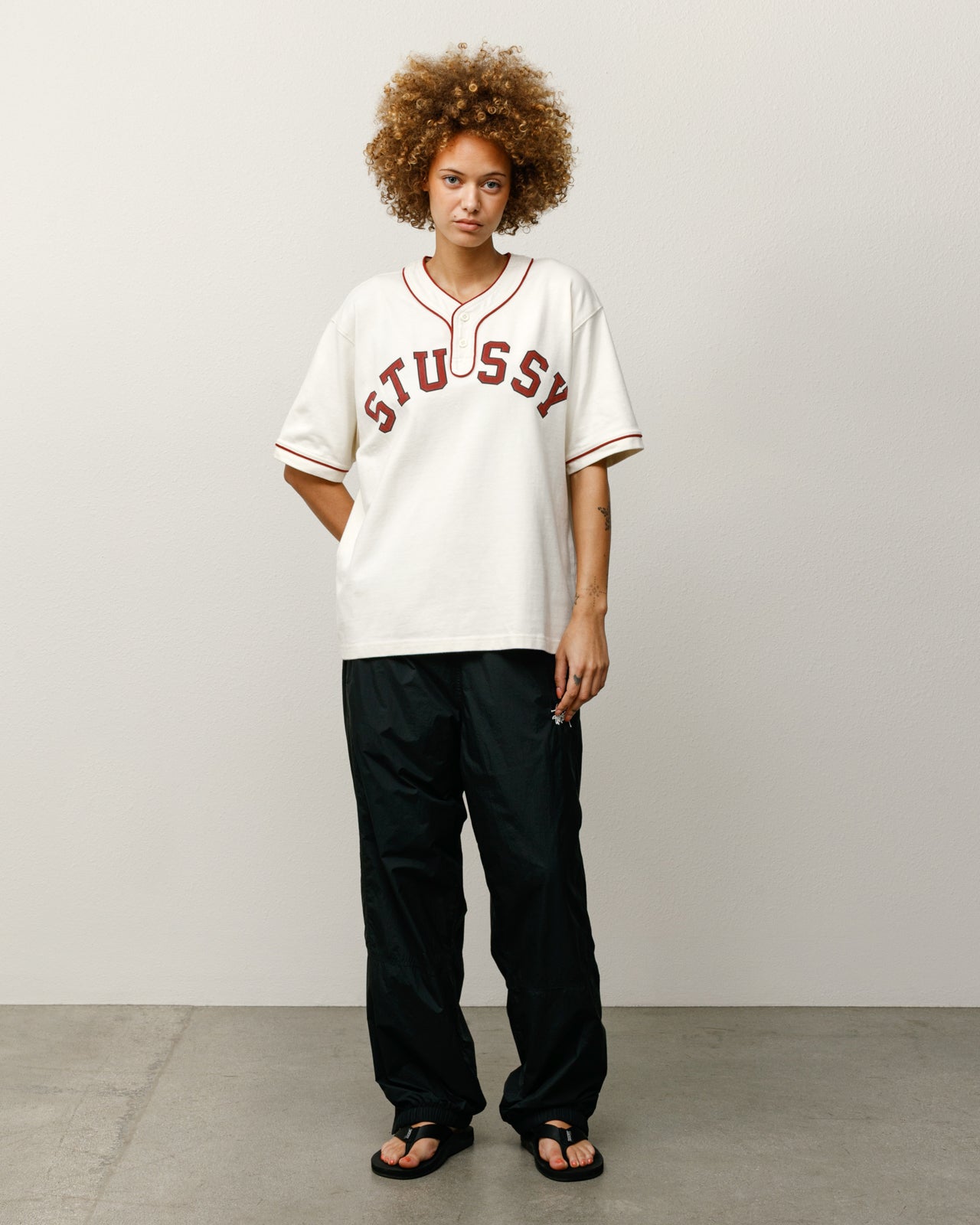 Arch Baseball Jersey – Natural | Tops & Shirts | Stüssy Europe