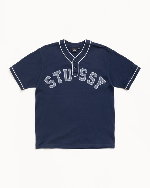Arch Baseball Jersey Mens Short Sleeve In Navy