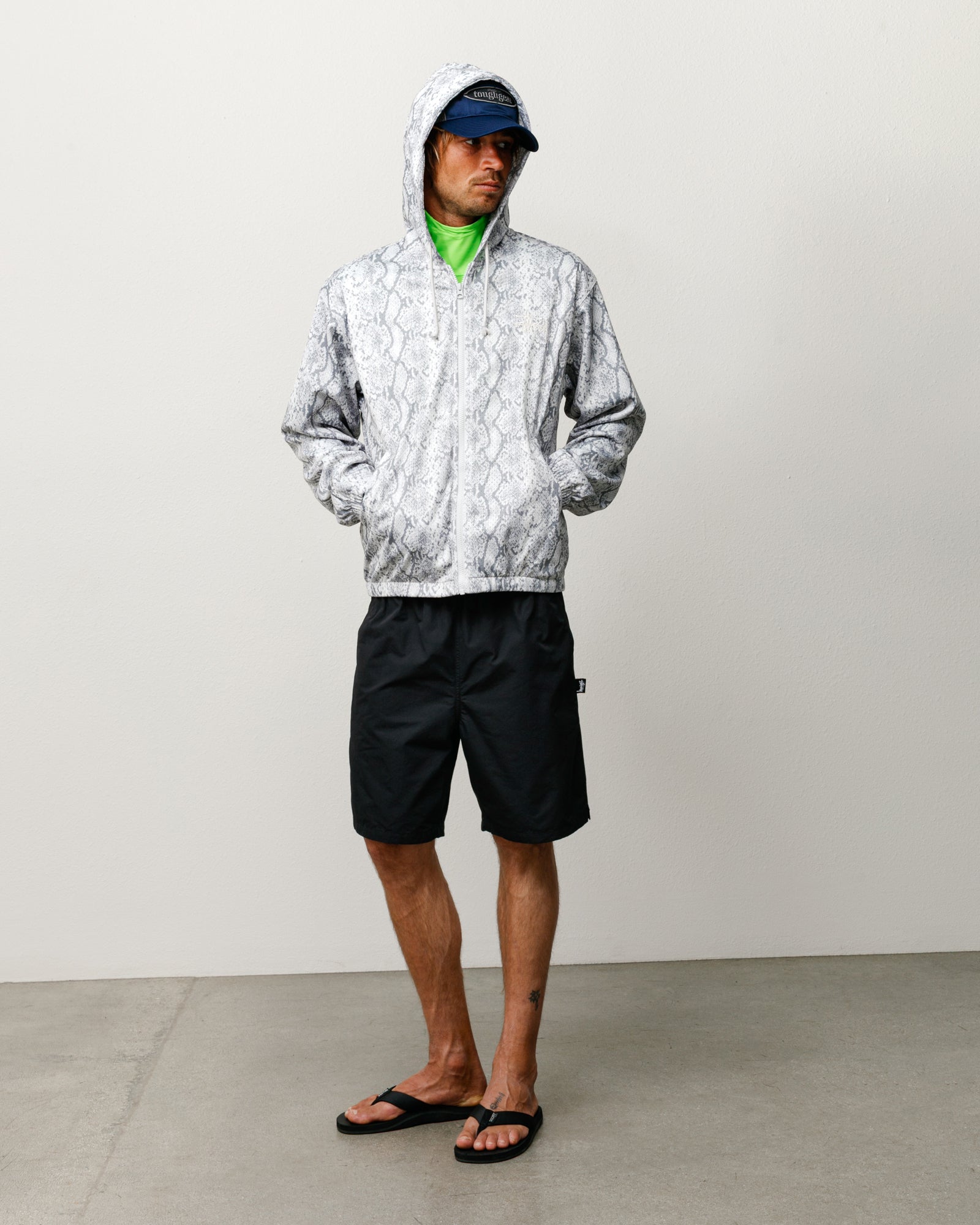 Athletic Mesh Zip Hoodie – Snake | Tops & Knits | Stüssy Europe