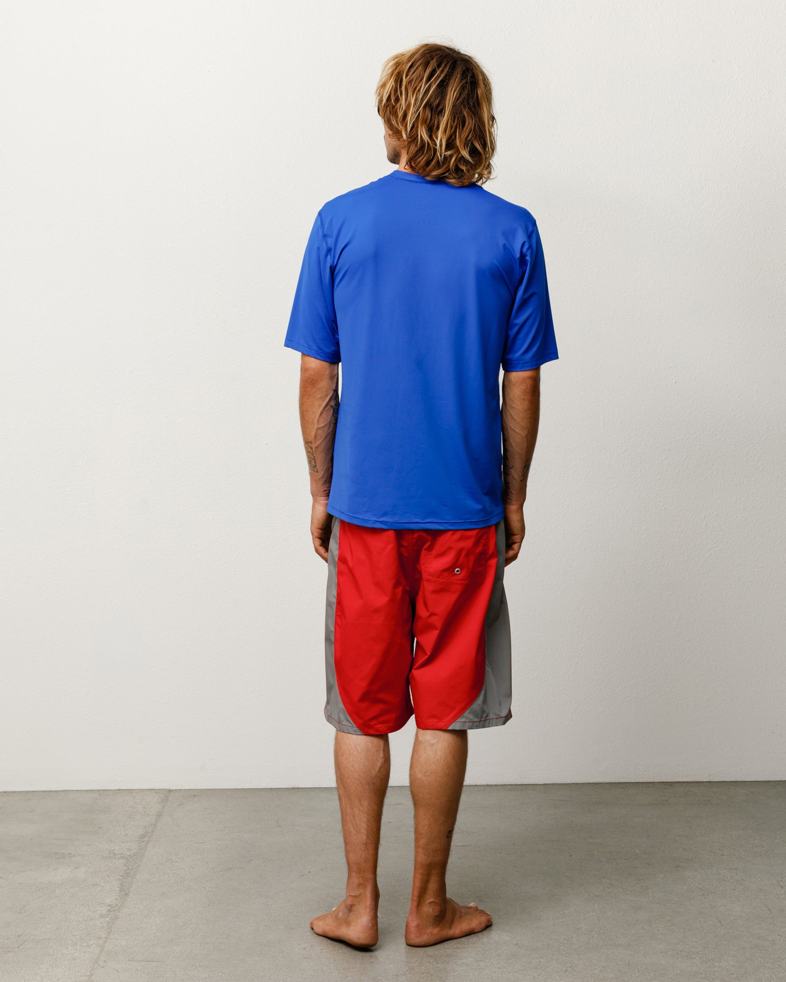 S/sl Rash Guard Unisex Short Sleeve In Blue