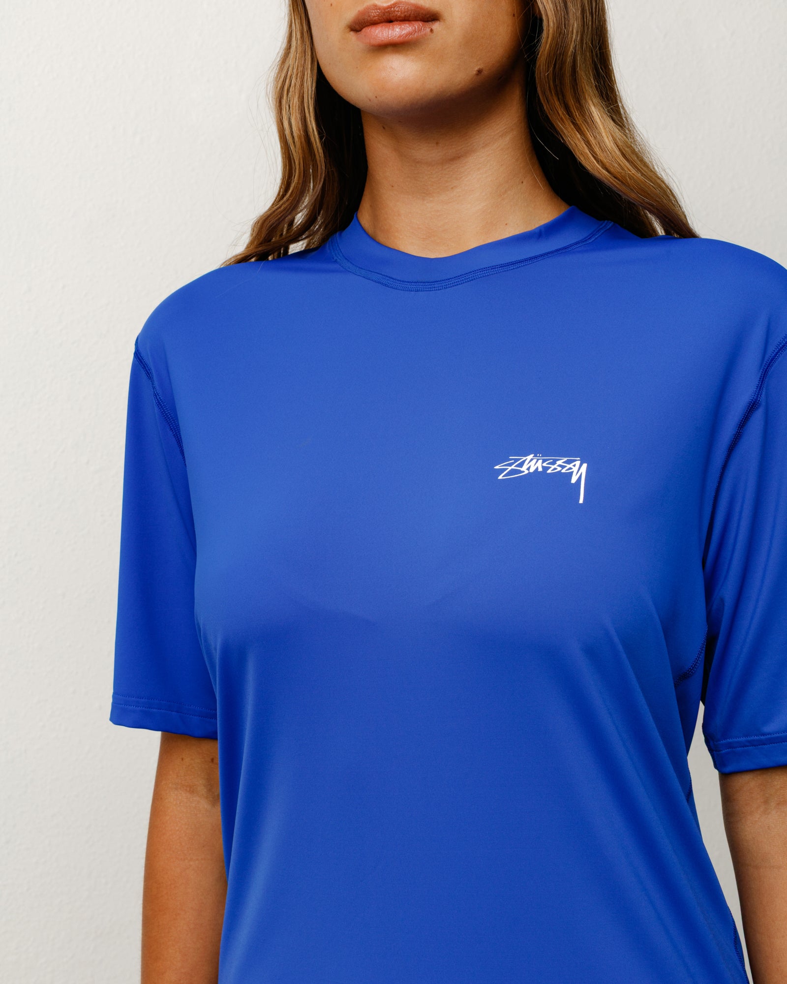 S/sl Rash Guard Unisex Short Sleeve In Blue