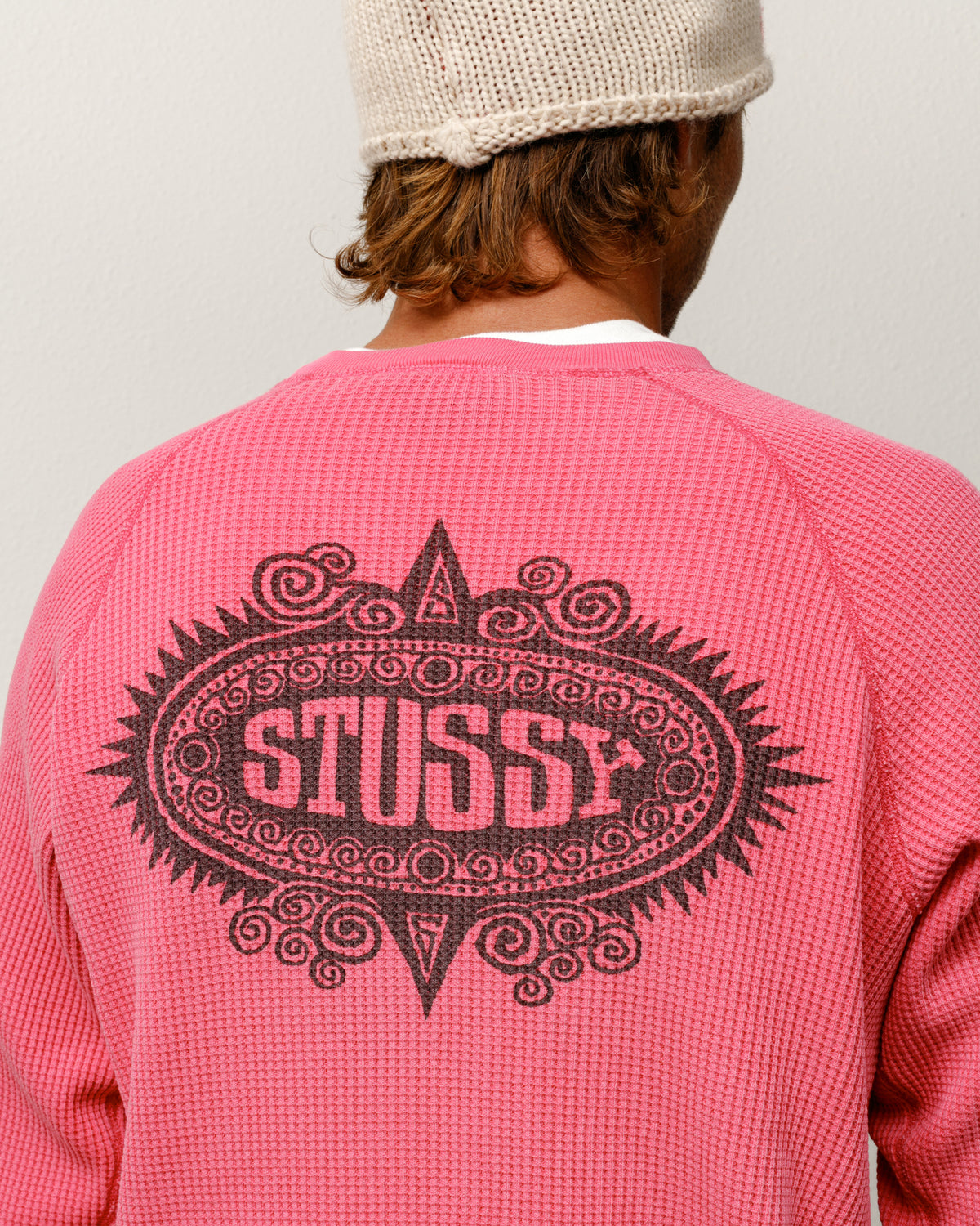 Mantra Raglan Thermal – Pink | Tops & Knits | Stüssy Europe