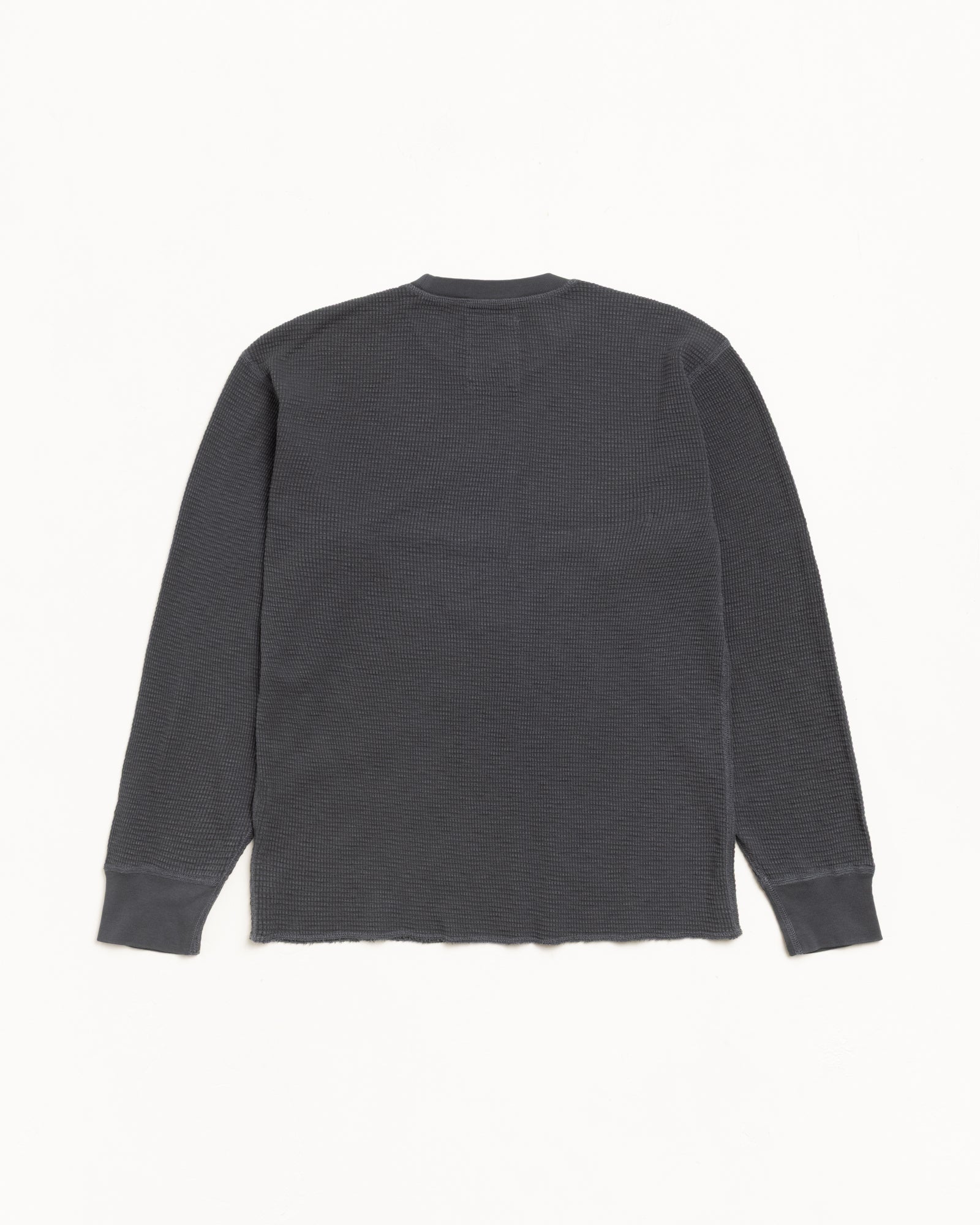 Pigment Dyed LS Thermal – Faded Black | Tops & Knits | Stüssy Europe