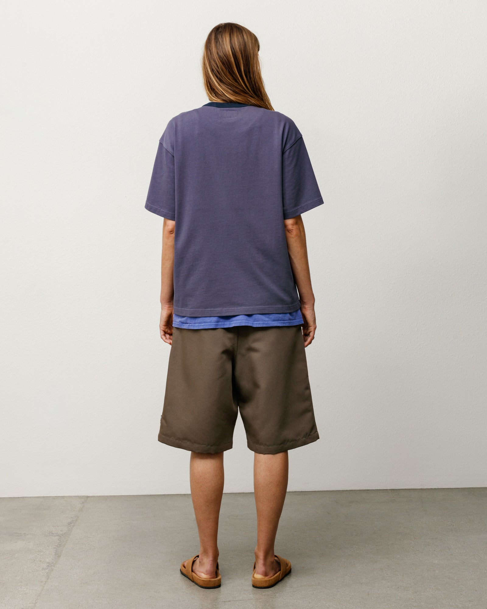 Ss Ringer Tee Unisex Short Sleeve In Blueberry