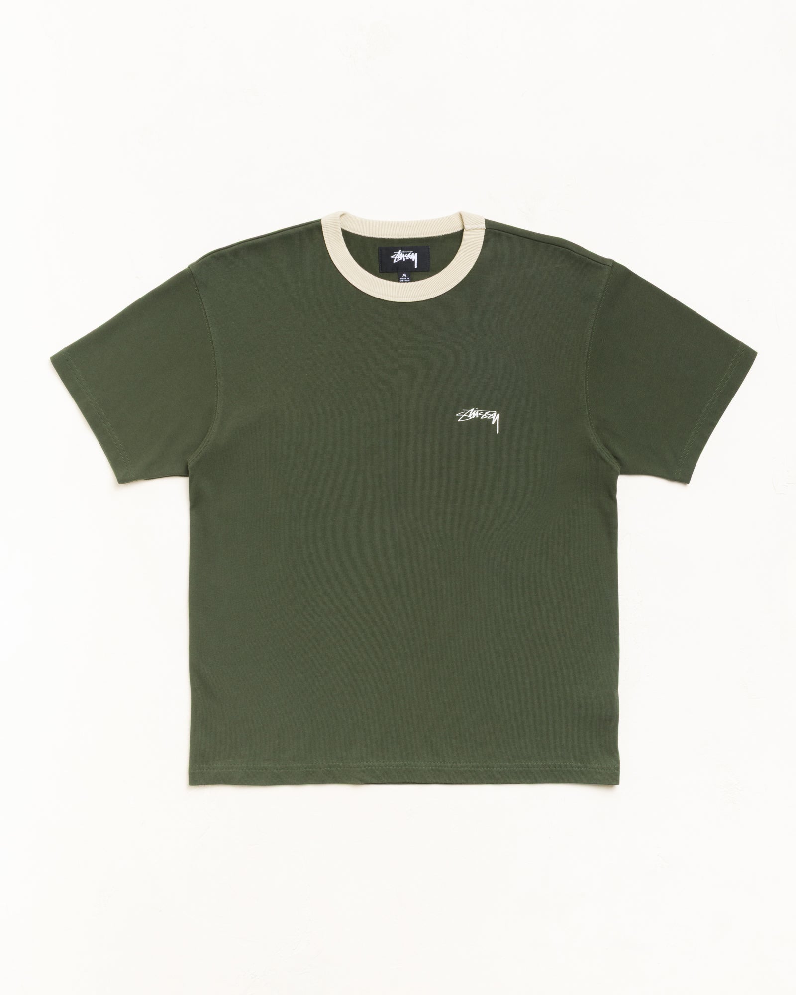 Ss Ringer Tee Unisex Short Sleeve In Olive