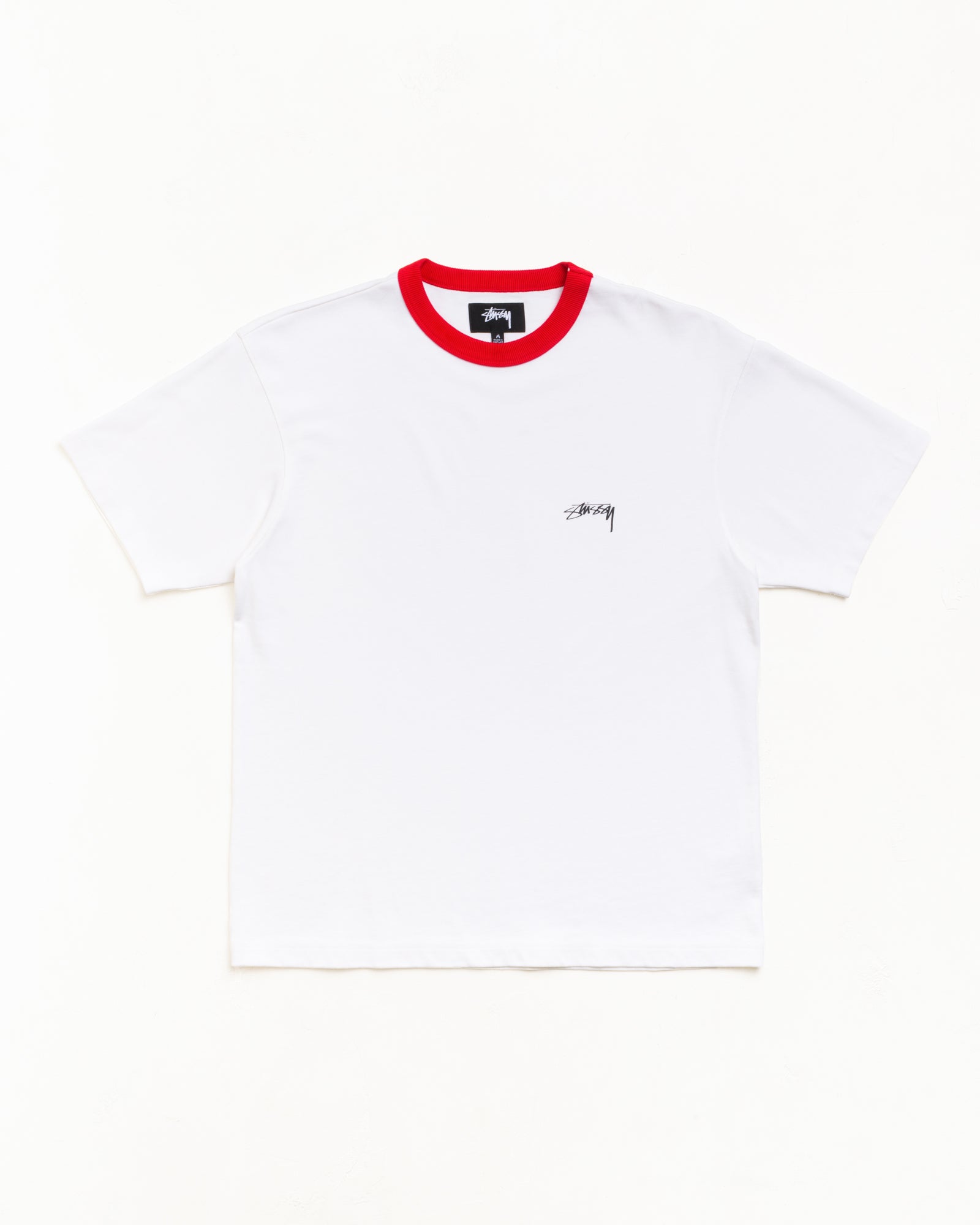 Ss Ringer Tee Unisex Short Sleeve In White