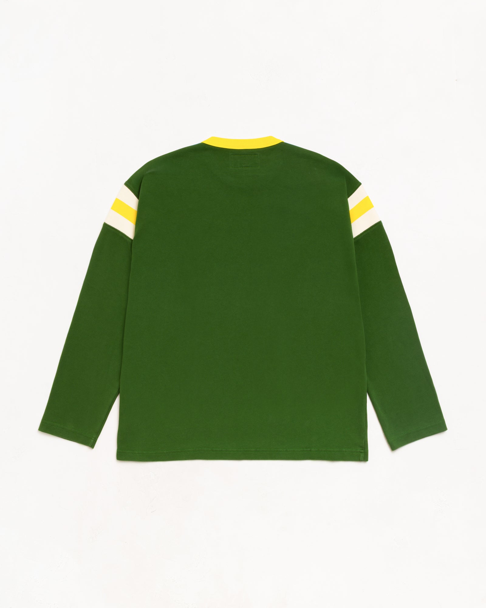 Ls Ringer Tee Unisex Long Sleeve In Green