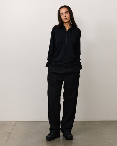 Utility Zip Hood Unisex Long Sleeve In Black