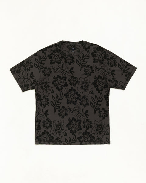 Lazy Floral Tee T-shirt dans le coloris Vintage Black