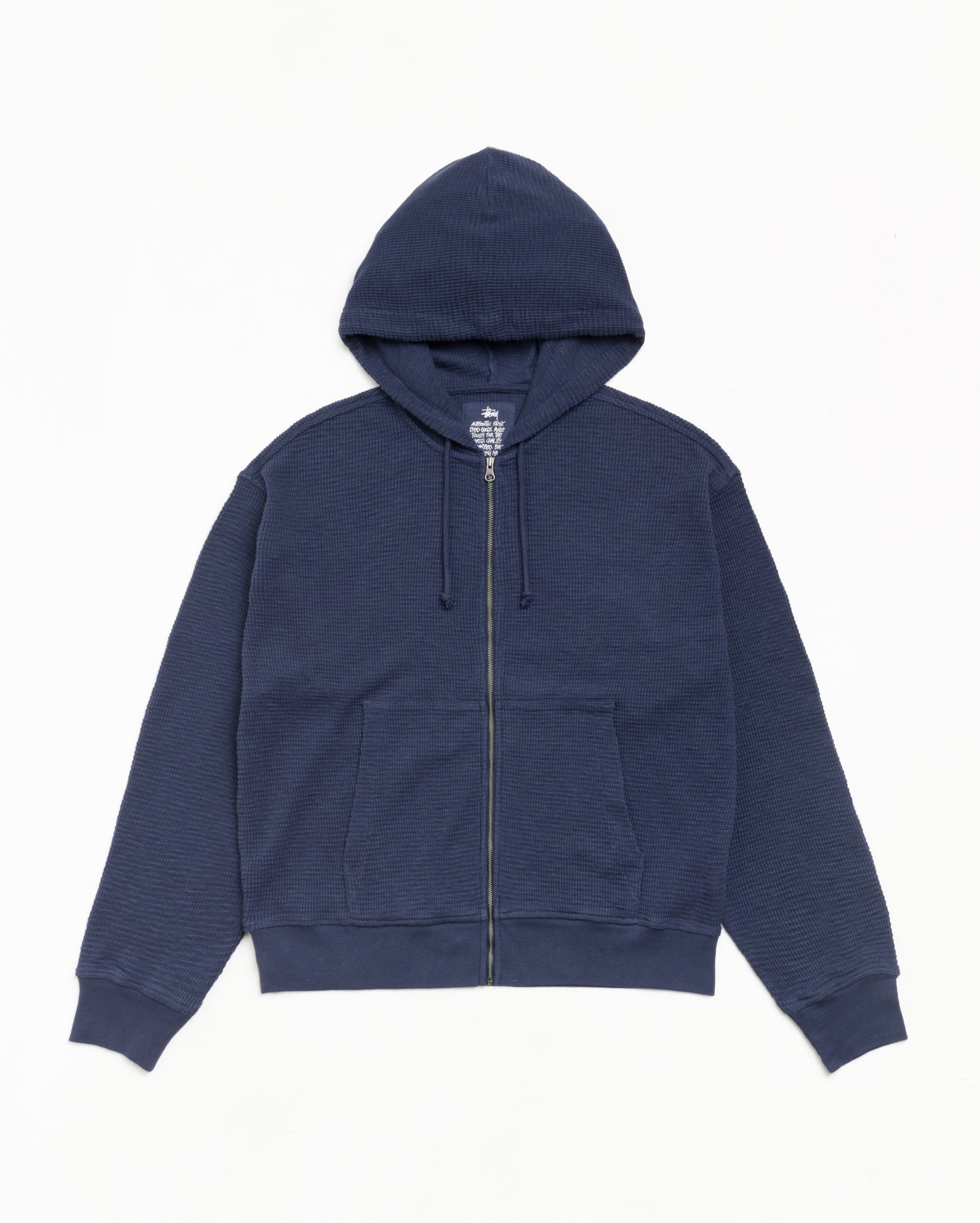 Light Weight Thermal Hood Unisex Long Sleeve In Navy | hero:main:collection:new-arrivals,shirts,tops-shirts,all,tees,outerwear,denim,knits,accessories,sunglasses,hoodies,sweats,mens-hoodies-sweatshirts,shorts,pants,bottoms,crew-sweats,zip-ups,swim,sweatpants,graphics,lazy-tees,swim,basic-9twenty,button-ups,shorts,cargos,denim-jeans,bottoms,bags,belts,wearables,gear,footwear,button-ups,basic-tops,jerseys,big-ol,classics,slim,jackets,all,thermals, | product-card-slider