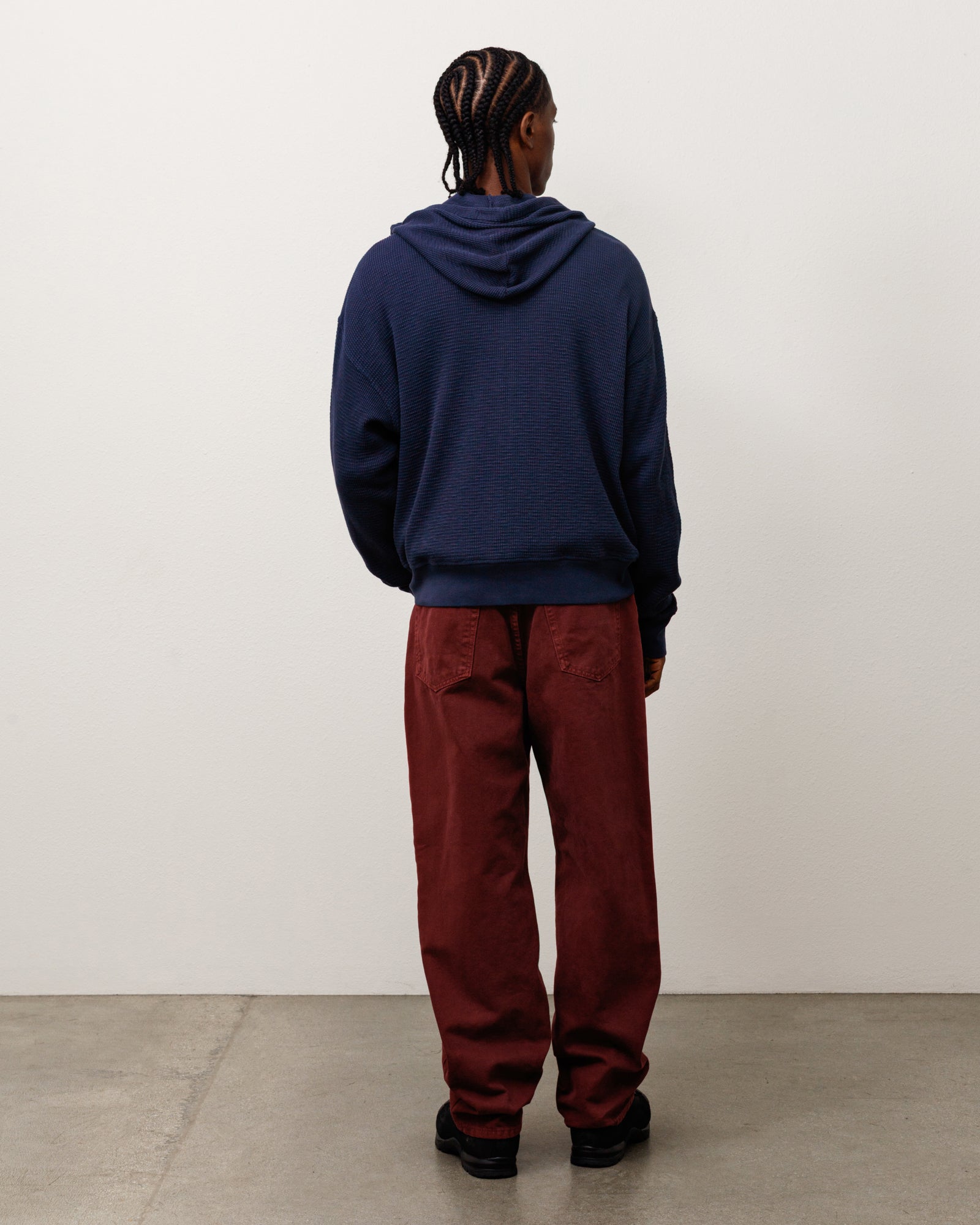 Light Weight Thermal Hood Unisex Long Sleeve In Navy