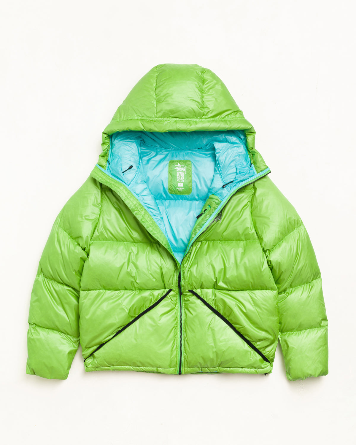 Micro Ripstop Down Parka Unisex Long Sleeve In Kiwi