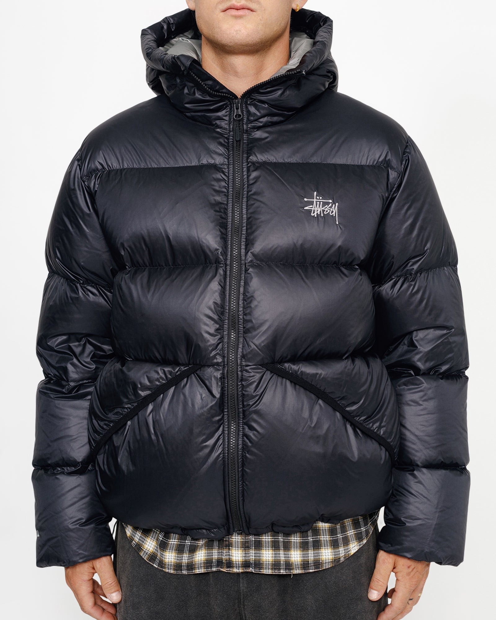 Down Parka Micro Ripstop in phantom black – Stüssy Europe