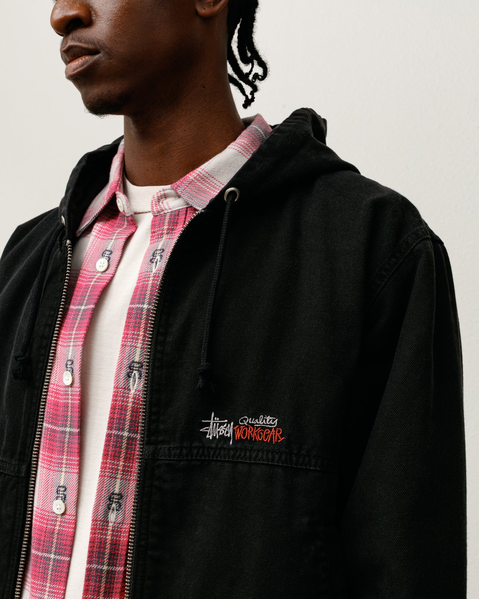 Insulated Work Jacket Canvas – Black | Outerwear | Stüssy Europe