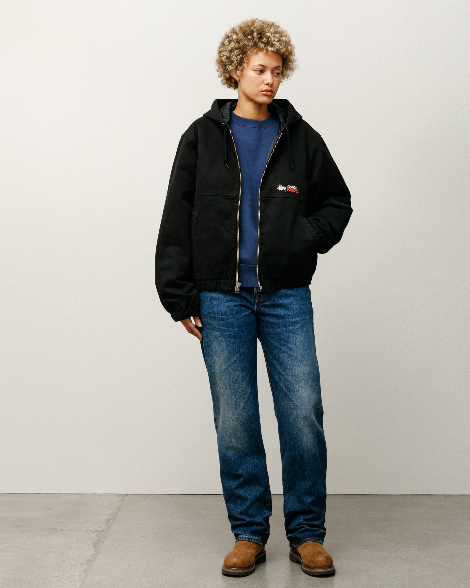 Stussy パーカー　22s CANVAS WORK JACKET Work Canvas Jacket in Navy