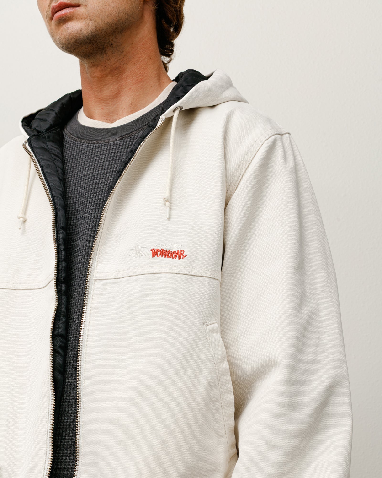 Insulated Work Jacket Canvas – Bone | Outerwear | Stüssy Europe