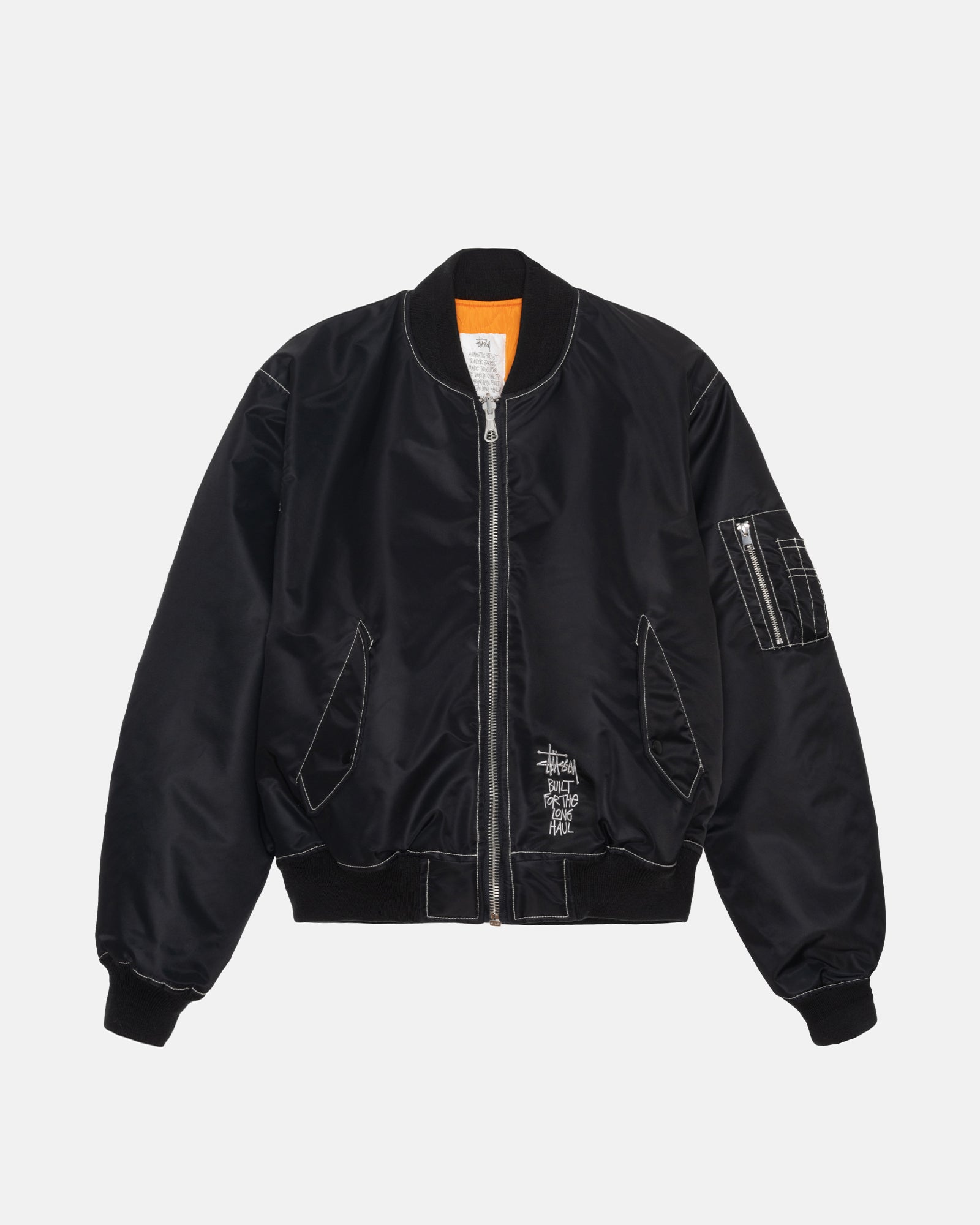 Built Reversible Bomber Jacket in black – Stüssy Europe