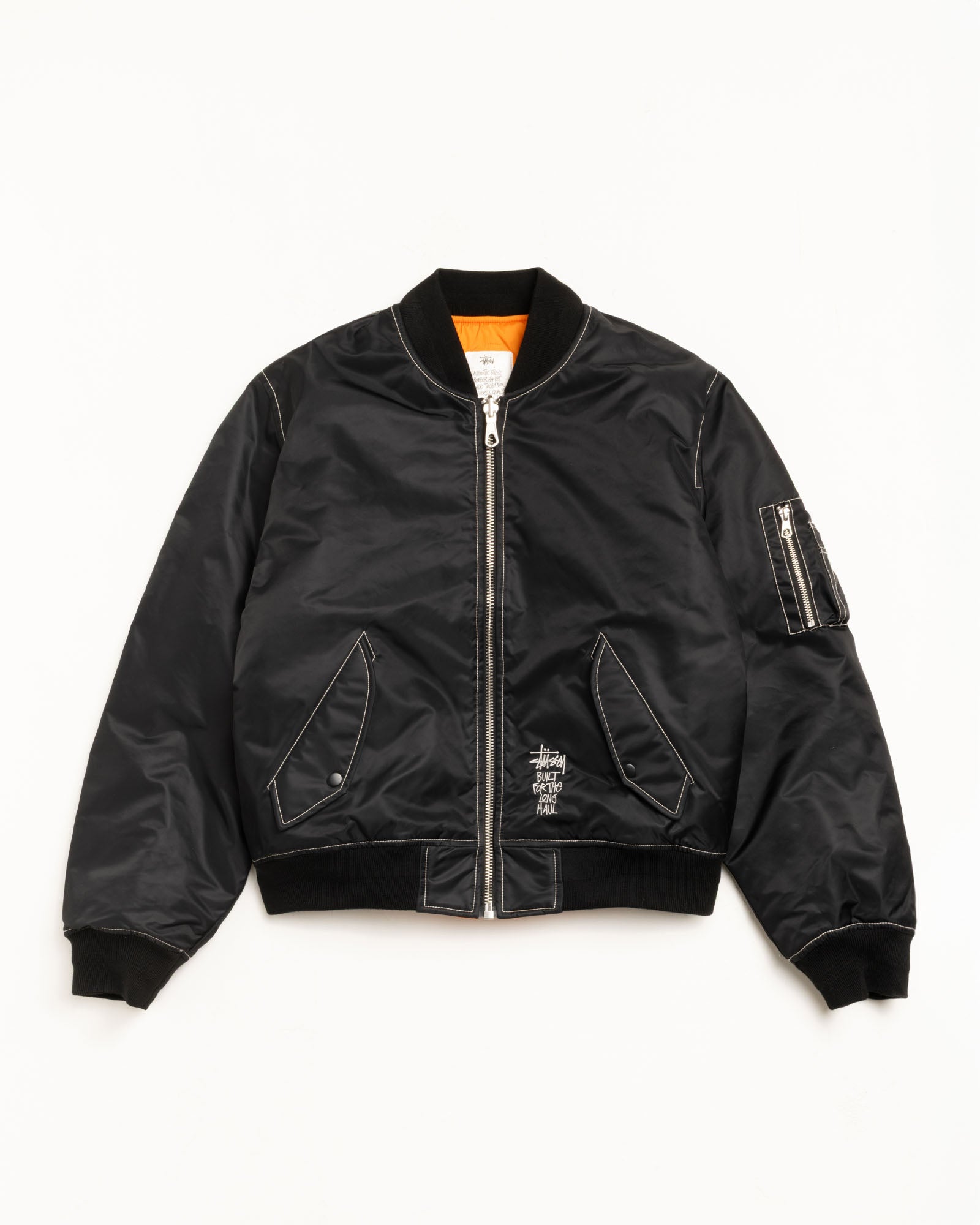 Built Reversible Bomber Jacket in black – Stüssy Europe