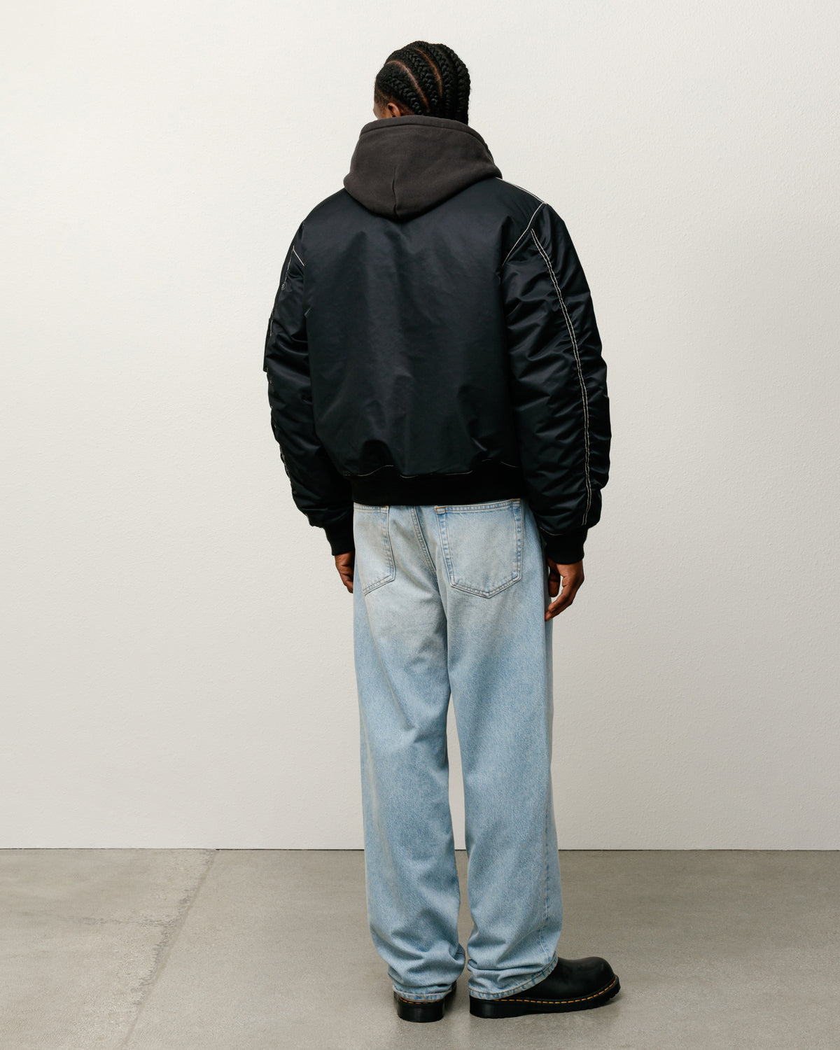 Built Reversible Bomber Jacket – Black | Outerwear | Stüssy Europe