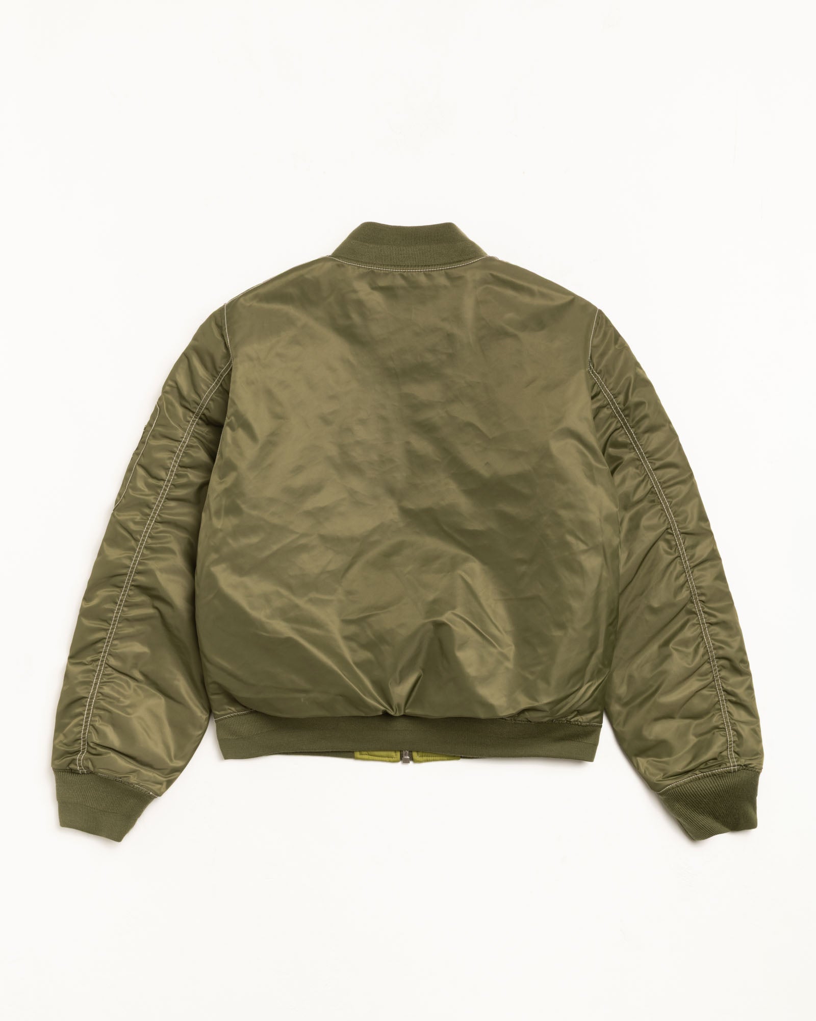 Built Reversible Bomber Jacket – Olive | Outerwear | Stüssy Europe