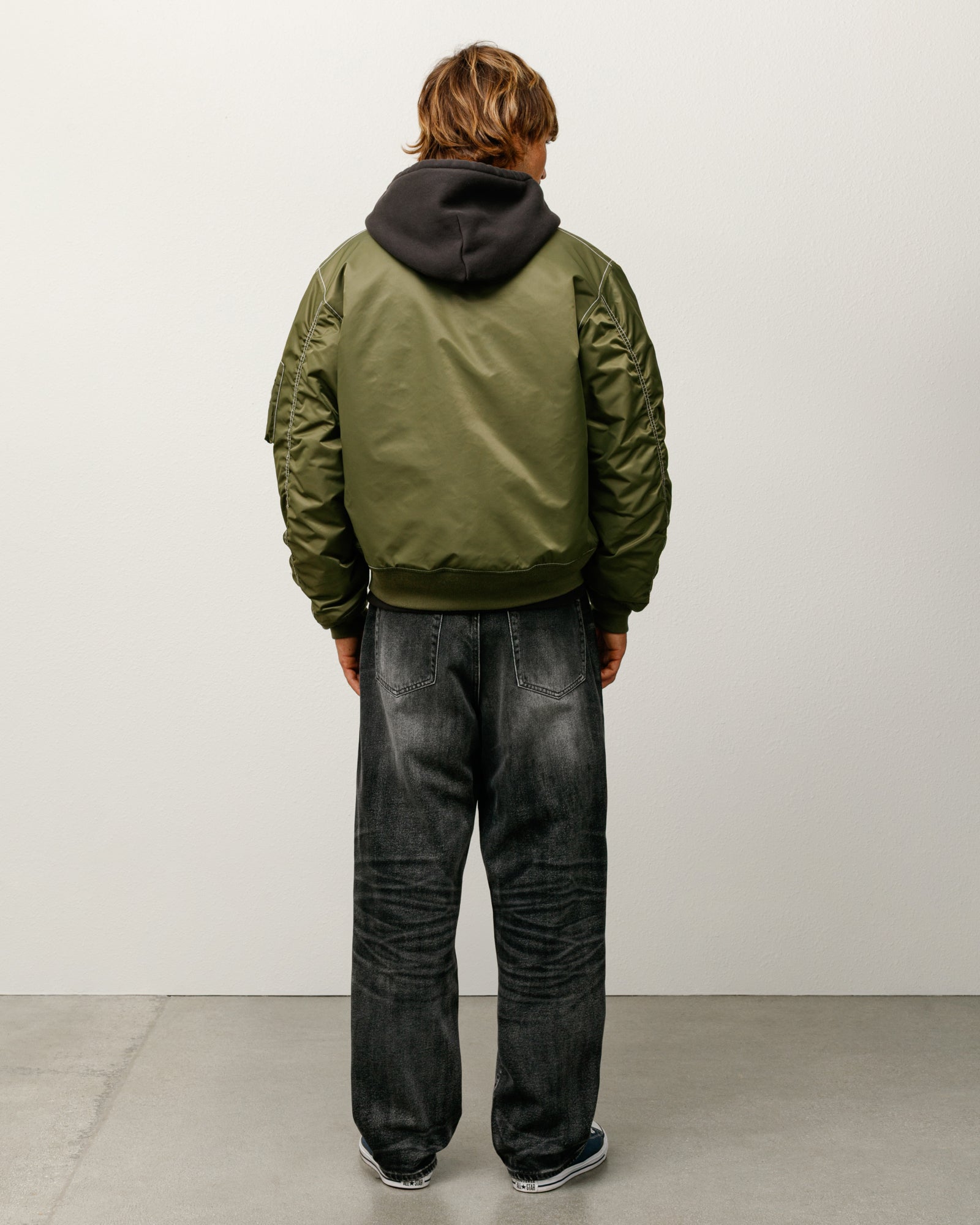 Built Reversible Bomber Jacket – Olive | Outerwear | Stüssy Europe