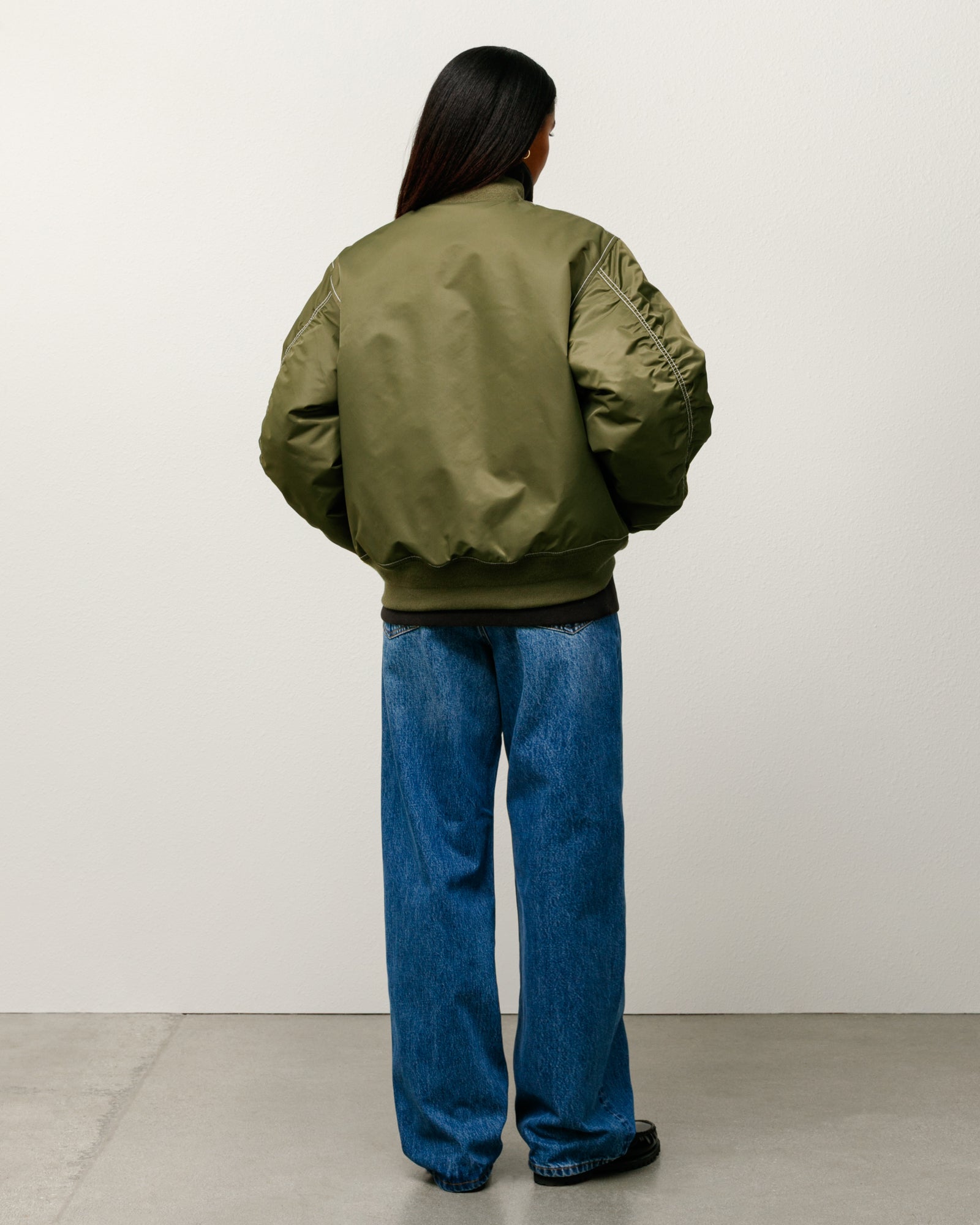 Built Reversible Bomber Jacket – Olive | Outerwear | Stüssy Europe