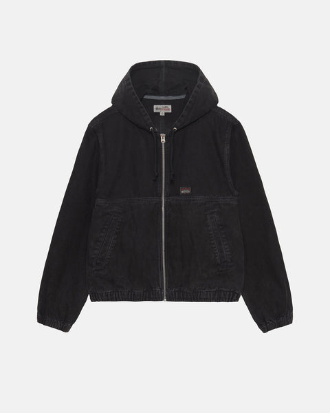Work Jacket Unlined Canvas in black – Stüssy – Stüssy Europe